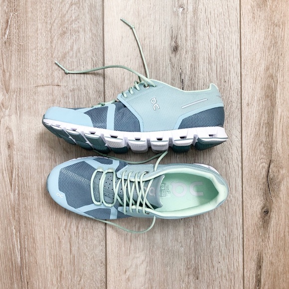 on cloud shoes teal